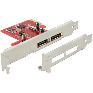 Delock 89432 2 Port PCIe x1 Low Profile retail