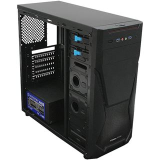 Cooltek X5 Midi Tower ohne Netzteil schwarz