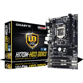 Gigabyte H170M-HD3 DDR3 Intel H170 So.1151 Dual Channel DDR mATX