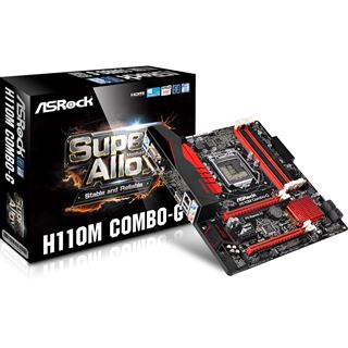 ASRock H110M Combo-G Intel H110 So.1151 Dual Channel DDR3/DDR4 mATX