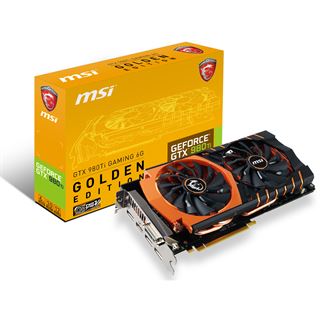 6GB MSI GeForce GTX 980 Ti Gaming 6G Golden Edition Aktiv PCIe 3.0