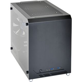 Lian Li PC-Q10WX mit Sichtfenster Mini-ITX ohne Netzteil schwarz