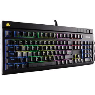 Corsair STRAFE CHERRY MX RGB Silent USB Deutsch schwarz