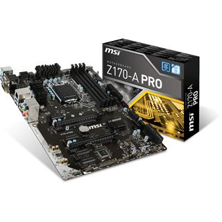 MSI Z170-A PRO Intel Z170 So.1151 Dual Channel DDR4 ATX Retail