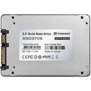 64GB Transcend SSD370S 2.5" (6.4cm) SATA 6Gb/s MLC (TS64GSSD370S)