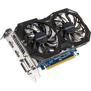 2GB Gigabyte GeForce GTX 750 Ti Windforce 2X OC Aktiv PCIe 3.0 x16