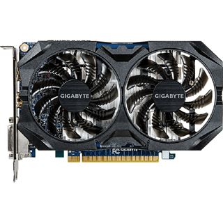 2GB Gigabyte GeForce GTX 750 Ti Windforce 2X OC Aktiv PCIe 3.0 x16