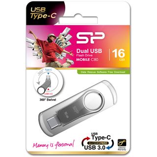 16 GB Silicon Power Mobile C80 silber USB 3.0