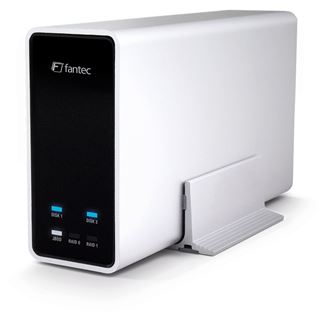 Fantec mobiRAID X2 2.5" (6,35cm) USB 3.0 silber