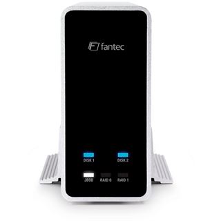 Fantec mobiRAID X2 2.5" (6,35cm) USB 3.0 silber