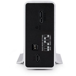 Fantec mobiRAID X2 2.5" (6,35cm) USB 3.0 silber