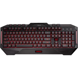 Asus Cerberus USB Deutsch schwarz (kabelgebunden)