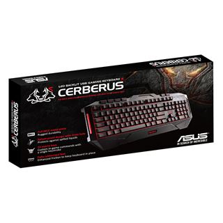 Asus Cerberus USB Deutsch schwarz (kabelgebunden)