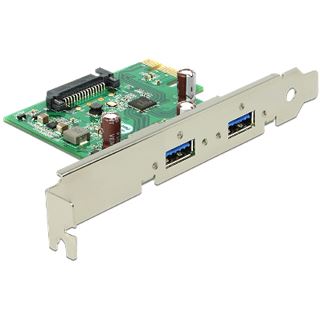 Delock 89391 2 Port PCIe 2.0 x1 Low Profile retail