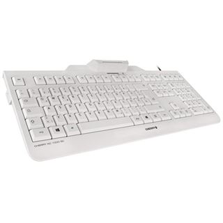 CHERRY KC 1000 SC USB Englisch wei&szlig;/grau (kabelgebunden)