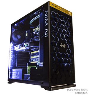 IN WIN 805 mit Sichtfenster Midi Tower ohne Netzteil schwarz/gold