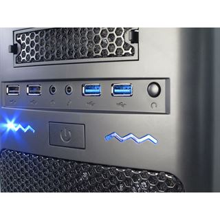 Inter-Tech GM-6013 Mini Tower ohne Netzteil schwarz