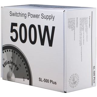 500 Watt Inter-Tech SL-500 Plus Non-Modular 80+