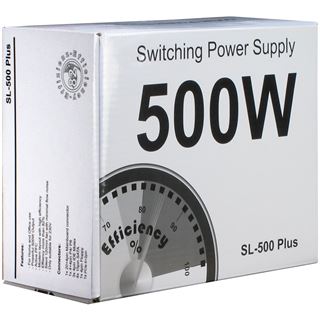 500 Watt Inter-Tech SL-500 Plus Non-Modular 80+