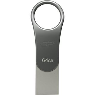 64 GB Silicon Power Mobile C80 silber USB 3.0 und Typ C