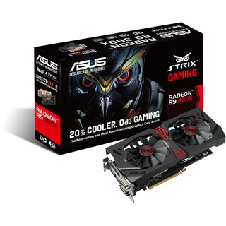 4GB Asus Radeon R9 380X Strix OC Aktiv PCIe 3.0 x16 (Retail)