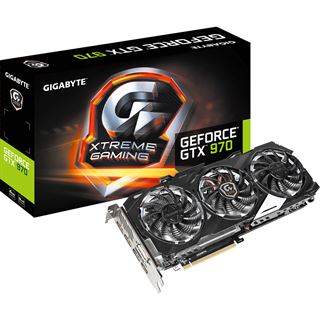 4GB Gigabyte GeForce GTX 970 Xtreme Aktiv PCIe 3.0 x16 (Retail)