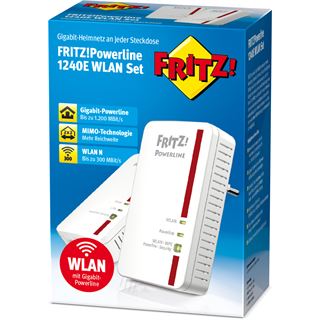 AVM FRITZ!Powerline 1240E WLAN 1200 MBit/s 1x LAN 10/100/1000 / WLAN