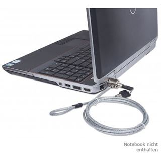 Manhattan Sicherheitsschloss 1.50m Stahlkabel 2 Schl&uuml;ssel
