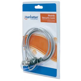 Manhattan Sicherheitsschloss 1.50m Stahlkabel 2 Schl&uuml;ssel