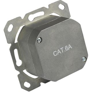 Good Connections Netzwerkdose Cat. 6A, 2xRJ45, geschirmt, vertikale