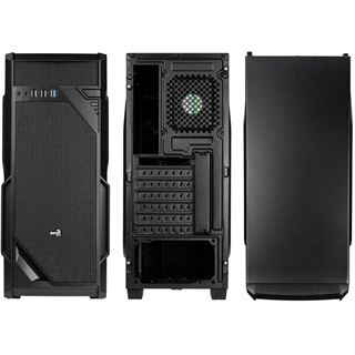 AeroCool VS-1 Midi Tower ohne Netzteil schwarz