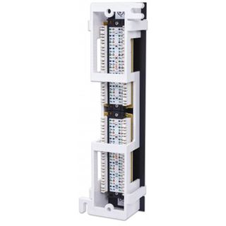 Intellinet Patchpanel 12-Port Cat6 UTP Wandmontage schwarz