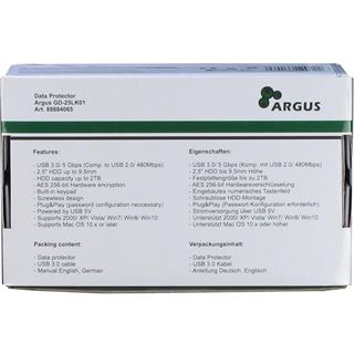 Inter-Tech GD-25LK01 2.5" (6,35cm) USB 3.0 schwarz