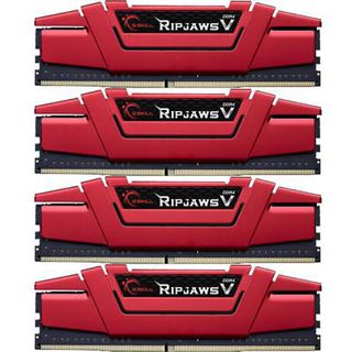 64GB G.Skill RipJaws V rot DDR4-2666 DIMM CL15 Quad Kit