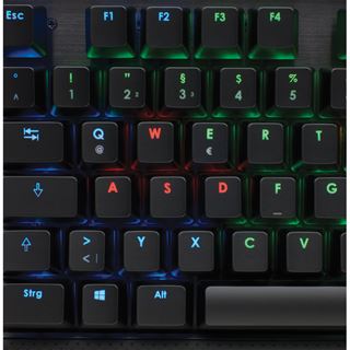 Corsair Gaming K70 RGB CHERRY MX RGB Red USB Deutsch schwarz