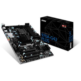 MSI 970A-G43 PLUS AMD 970 So.AM3+ Dual Channel DDR3 ATX Retail