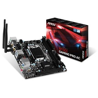 MSI B150I GAMING PRO AC Intel B150 So.1151 Dual Channel DDR4 Mini-ITX