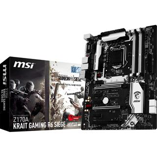 MSI Z170A Krait Gaming R6 Siege Intel Z170 So.1151 Dual Channel DDR4