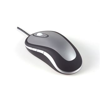 BakkerElkhuizen Laser Mouse Design PS/2 & USB schwarz/silber