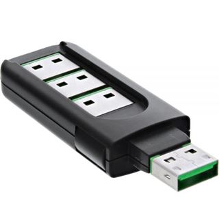 InLine USB Portblocker, blockt bis zu 4 Ports