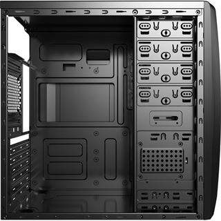 AeroCool CS-1102 Midi Tower ohne Netzteil schwarz