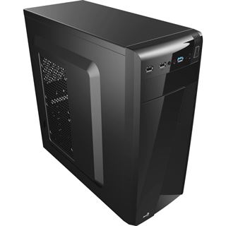 AeroCool CS-1101 Midi Tower ohne Netzteil schwarz