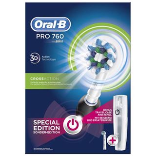 Braun Zahnbürste Oral-B PRO 760 Cross Action schwarz