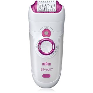 Braun Epilierer Silk-epil 7 7-521 Legs & Body weiß/pink