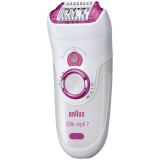 Braun Epilierer Silk-epil 7 7-521 Legs & Body weiß/pink