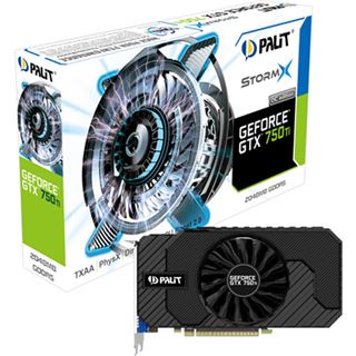 2GB Palit GeForce GTX 750 Ti StormX OC Aktiv PCIe 3.0 x16 (Retail)