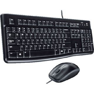 Logitech MK120 Englisch USB schwarz