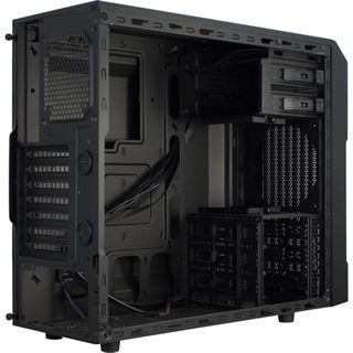 Inter-Tech PCD-01 Midi Tower ohne Netzteil schwarz