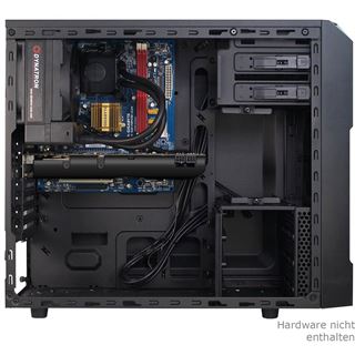 Inter-Tech PCD-01 Midi Tower ohne Netzteil schwarz