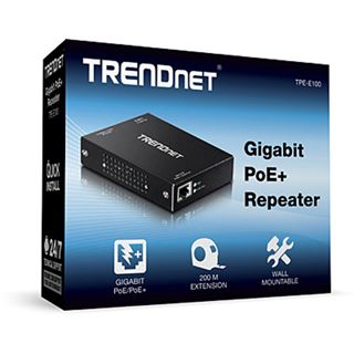 TrendNet Repeater Gigabit PoE+ auf bis zu 200m
